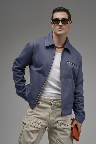 Butik Trend Biz Fermuarlı İçi Şardonlu Erkek Regular Ceket