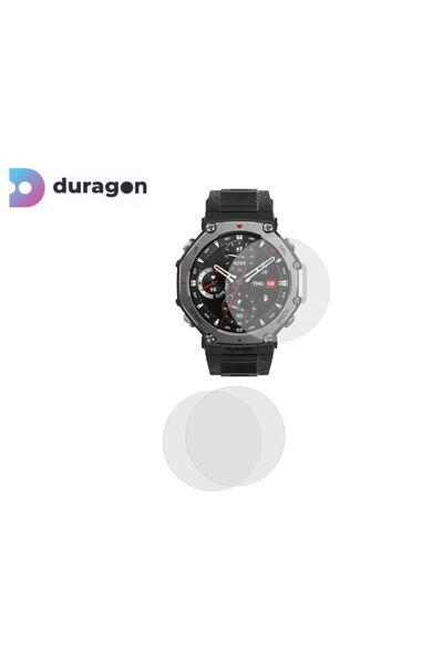 Duragon Set 3X Folie silicon Duragon, compatibila cu Amazfit T-Rex 3 protecti...
