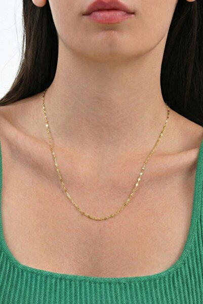 Söğütlü Silver 925 Ayar Gümüş Zincir Zarif Aynalı Zincir Kolye Günlük ve Şık Kullanım