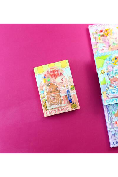 Gift Moda Capybara Themed Mini Game Cover Notebook