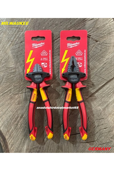 Milwaukee SET 180MM PENSE COBALT ÇELİK PENSE YANKESKİ 1000V 3FONKSİYON 2Lİ