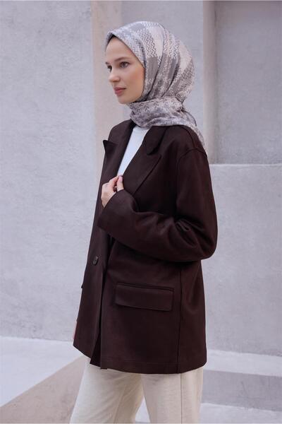 Belli Eșarfă NOVA din nurcă cu model de amprentă de gheață 1000