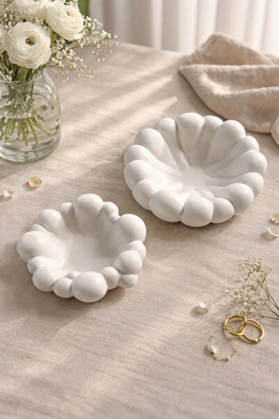 Sisay Home Σετ διακοσμητικών μπολ από πέτρα σε σχήμα κύματος Bohemian Wave