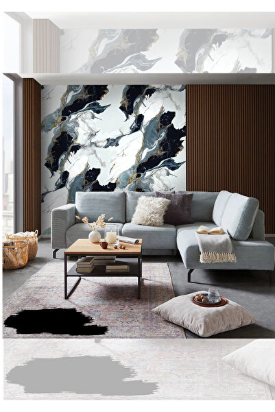 DİECOR Premium Kalite Mermer Desenli PVC Panel 122x244 Cm Suya Dayanıklı Bany...