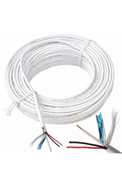 Botech 2+1 0.50x0.18mm CCA CCTV Kamera Kablosu (100 Metre)