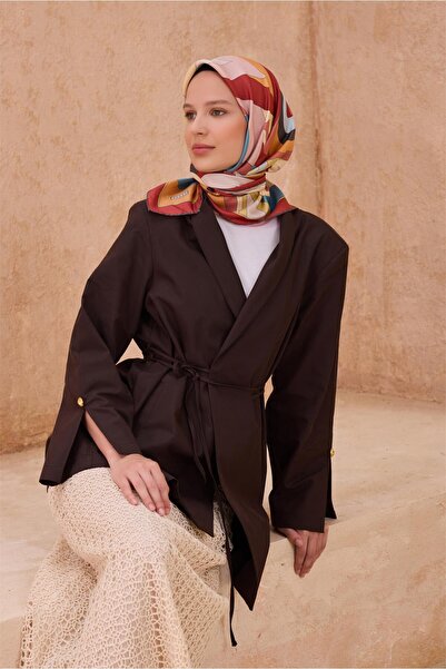 Belli Eșarfă de mătase cu model floral 4108D TWILL