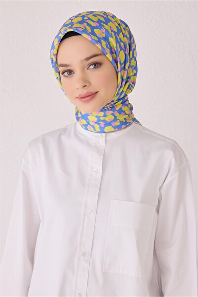 Belli Eșarfă de mătase cu imprimeu leopard 4042D (Twill)-05