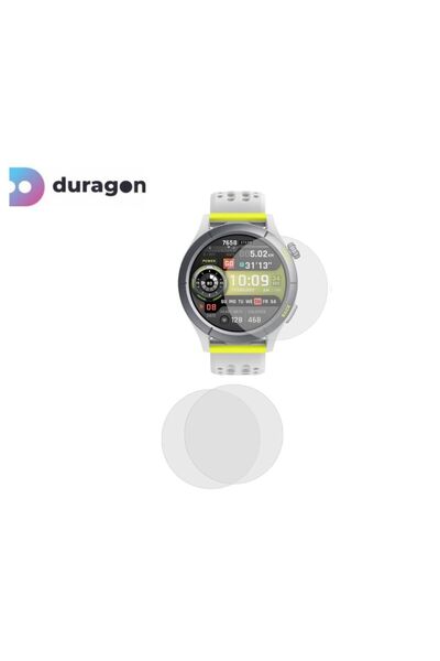 Duragon Set 3X Folie silicon Duragon, compatibila cu Amazfit Cheetah Round protectie ecran, antisoc
