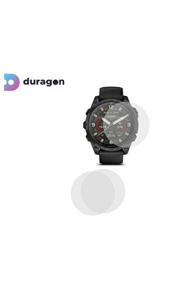Duragon Set 3X Folie silicon Duragon, compatibila cu Garmin Tactix 8, 51 mm, protectie ecran, antisoc