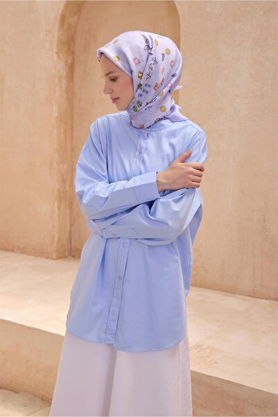 Belli Eșarfă de mătase cu model OBJE 4121D TWILL