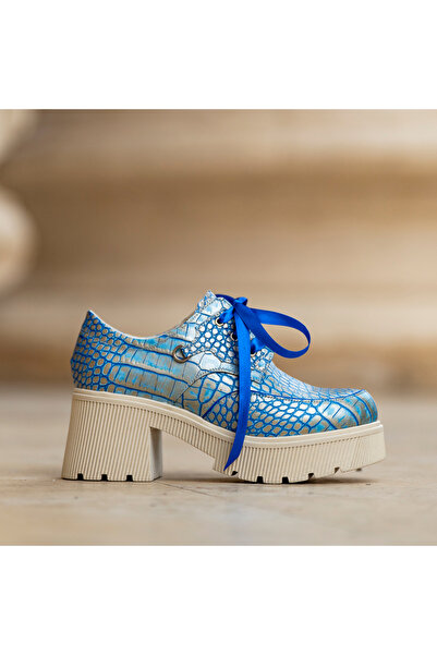 CONDUR by alexandru Women's Shoes With Thick Soles Amani Blue Pearl