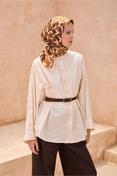 Belli Eșarfă de mătase cu model clasic 4125D TWILL