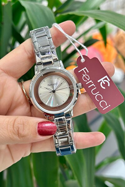 Ferrucci Çelik Kordon Su Geçirmez Garantili Kadın Kol Saati