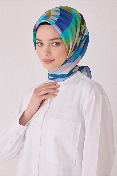 Belli Eșarfă de mătase cu model șal 4046D (Twill)-04