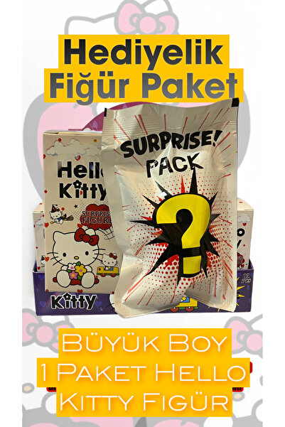 HEDİYEVİM Büyük Boy Hello Kitty Hediyelik Figür Paket Hello Kitty Hediyelik P...