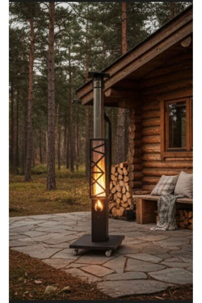 FORMVİA Pelet Sobası Dış Mekan Isıtıcı Büyük Boy ISITICI