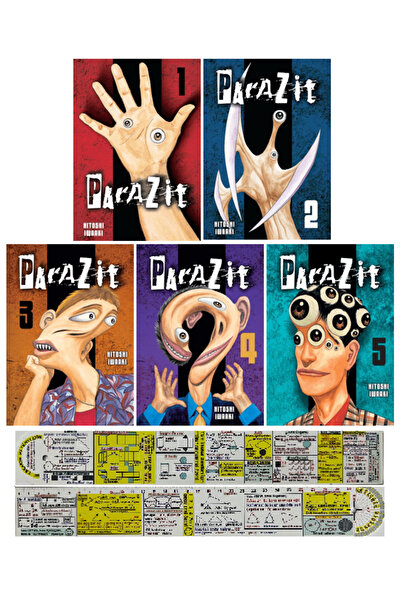 Kayıp Kıta Yayınları Parazit 1-2-3-4-5. Ciltler Manga Seti + Özel Cetvel