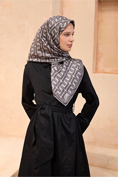 Belli Eșarfă de mătase cu model geometric 4118D TWILL