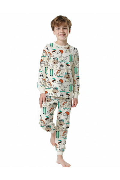 Elmas Boy's pajama set with skateboard pattern elm-3085