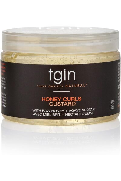 Thank God It's Natural كريم تي جي إن هوني كيرلز كاسترد للشعر الطبيعي - الجاف،...