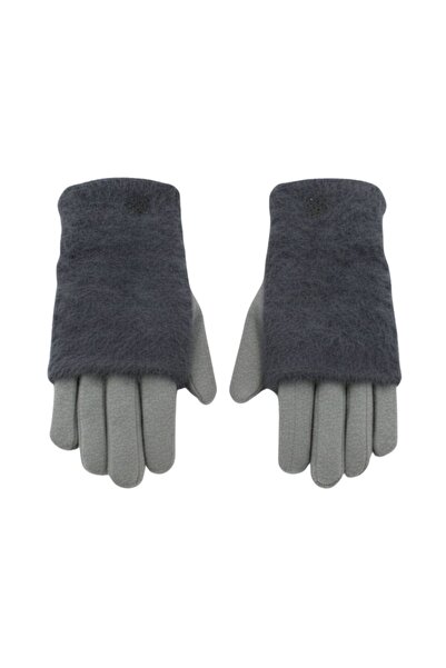 Antonio Women's gloves, Antonio, with touch function and removable cuff, gray...