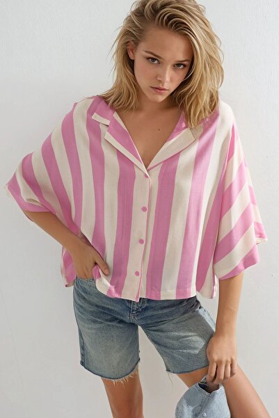 Hiccup Busem Relaxed Fit Striped Button down Shirt