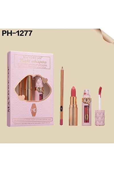 MAYDREAM Night Whispers Lip Kit – Liner + Lipstick + Gloss