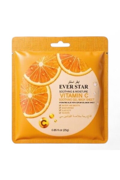 Everstar قناع وجه جل مهدئ ومرطب بخلاصة الفيتامين سي