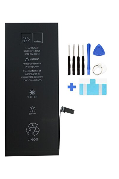 instatech iPhone 7 Plus Batarya 3300 mAh Güçlendirilmiş Kapasite + Tamir Seti...