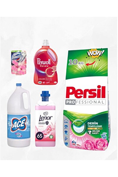 lenor Persil rose 10kg, Rose, ACE BLEACH 2L, DOMESTOS mangolia, PERWOLL LIQUID COLOR 1L