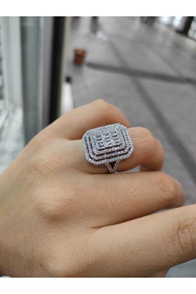 Silver 925 Ayar Baget Figürlü Günüş Yüzük