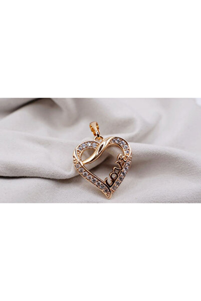 XUPING JEWELRY Pandantiv Love placat cu aur de 18k