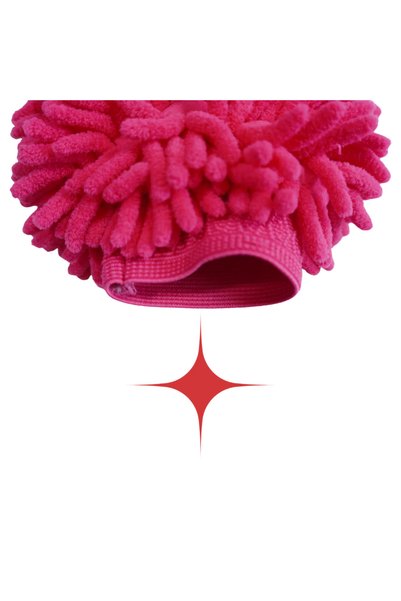 Gloss IQ Mănușă Spălare Auto Chenille – Roz/Fucsia (izolată pe interior)