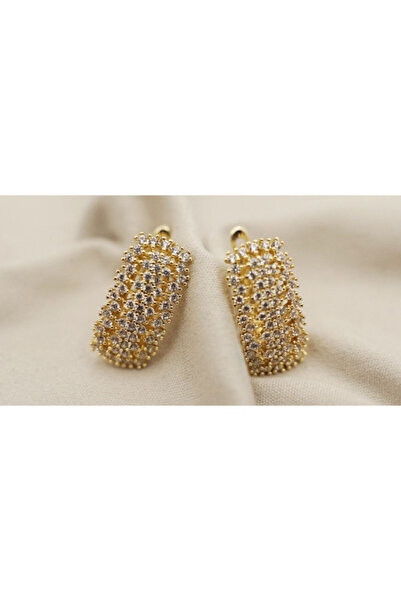 XUPING JEWELRY Cercei placați cu aur de 18k și pietre de zirconiu