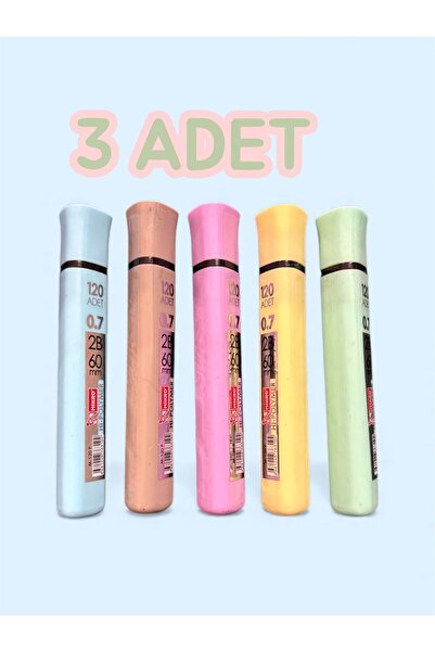 Mikro 120 Li Kalem Ucu 3 Adet Siyah Pastel Kutu Renklerinde