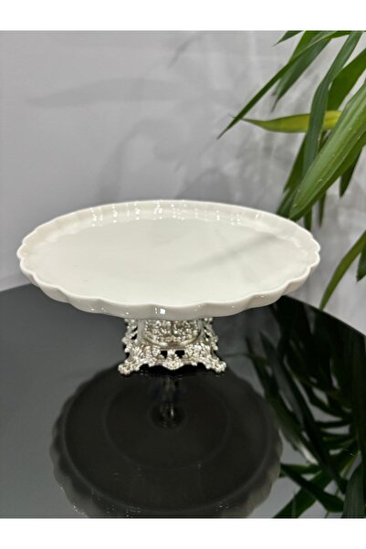 PARILTI HOME COLLECTİON أواني مائدة من البورسلين، وأطباق تقديم وتقديم مع قواعد معدنية