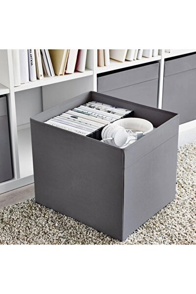 TEZPAZAR Dröna Kare Saklama Kutusu 33x38x33 Cm Dolap İçi Düzenleme Kutusu Kut...