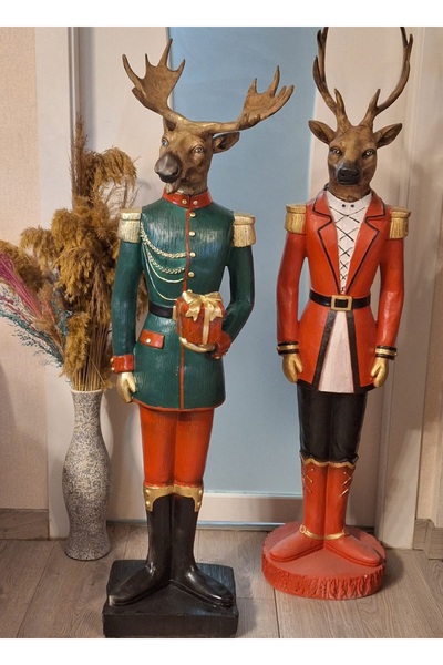 SAAY AKSESUAR BÜYÜK PROTOKOL GEYİK HEYKELİ 2 SET 120 CM