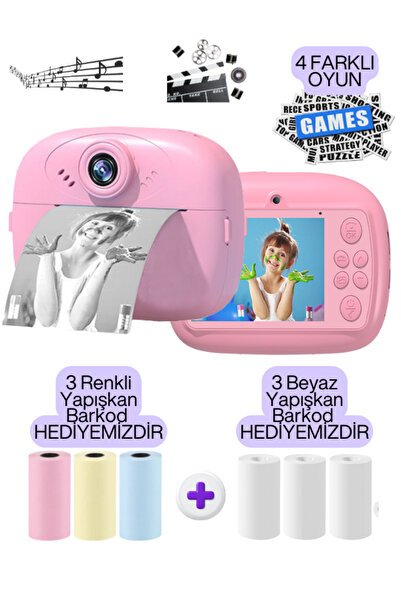 Teknoloji Gelsin Dijital Fotoğraf Makinesi Çift Kameralı Çocuk Çek Çıkar Anlı...