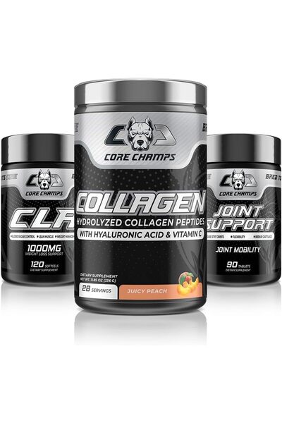 Core Champs Collagen Juicy Peach , CLA, Joint Support