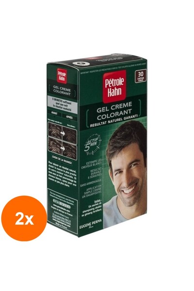 PETROLE HAHN Set 2 x Vopsea de Par fara Amoniac pentru Barbati Petrole Hahn, ...