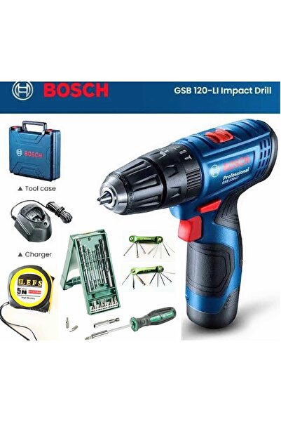 Bosch Gsb 120 Li Darbeli Vidalama ve Mini Aksesuar Seti ile Pratik Tamir