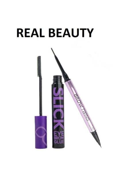 real beauty طقم الحواجب