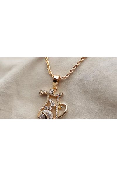 XUPING JEWELRY Colier cu pandantiv de ulcior placat cu aur de 18k și pietre de zirconiu