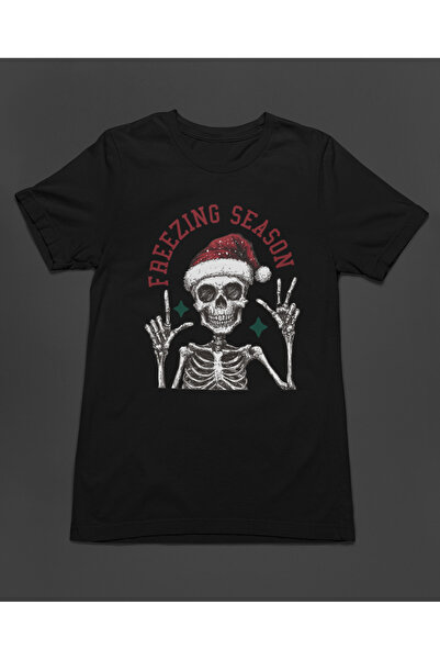 Bumeta Tricou unisex cu tematică de Crăciun, sezonul de îngheț, tricou