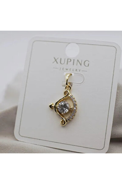 XUPING JEWELRY Pandantiv Săgeată Placat cu Aur de 18K și Zirconii