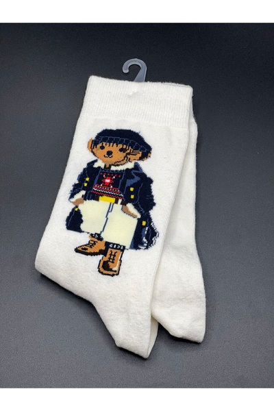 BZN 1’Li Ayıcık desenli teddy bear çorap