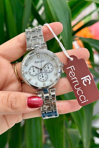 Ferrucci Çelik Kordon Su Geçirmez Garantili Kadın Kol Saati