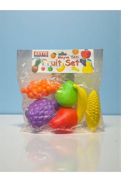 KETTE EĞİTİCİ PLASTİK 6 PARÇA MEYVE SETİ