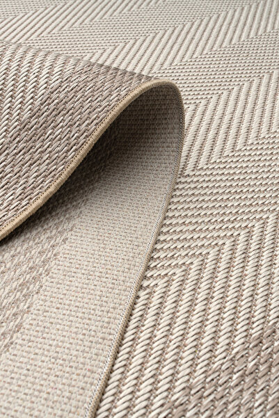 Loomina Home Bej Krem Sisal Görünümlü Halı Robot Süpürge Uyumlu Kaymaz Taban